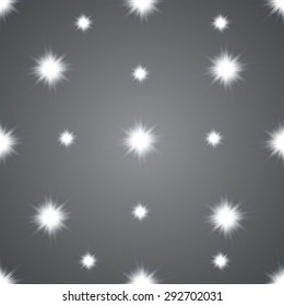 Wallpaper seamless from glittering stars. Vector illustration. Eps 10