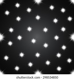 Wallpaper seamless from glittering stars. Vector illustration. Eps 10