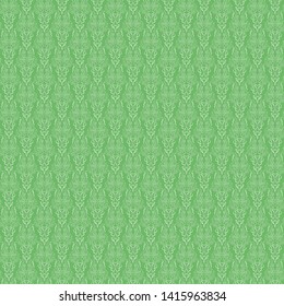 Wallpaper seamless in vector graphics, packaging pattern, fabric on green background, business card, wedding invitation.