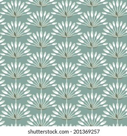 wallpaper seamless vintage  flower pattern  on green background.vector