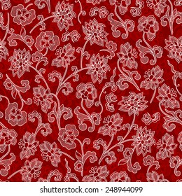  wallpaper seamless vintage flower pattern