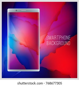 Wallpaper for smartphone. Vector abstract colorful background.