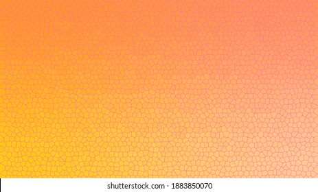 Papel de escritorio con un patrón de vidrio manchado en colores amarillo, rosa y naranja. Imagen vectorial.