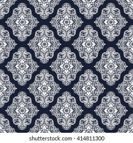 Wallpaper Style Baroque Seamless Paisley Vector Stock Vector (Royalty ...