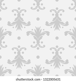 Wallpaper in the style of Baroque. A seamless vector background. Floral ornament