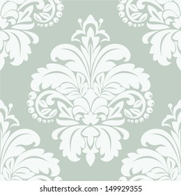 Wallpaper in the style of Baroque. A seamless vector background.