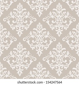 Wallpaper in the style of Baroque. A seamless vector background.