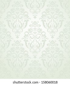 Wallpaper in the style of Baroque. A seamless vector background.