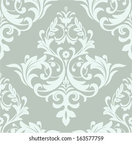 Wallpaper in the style of Baroque. A seamless vector background.