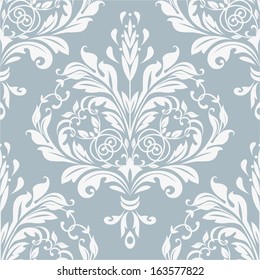 Wallpaper in the style of Baroque. A seamless vector background. Damask floral pattern.