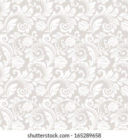 Wallpaper Style Baroque Seamless Vector Background Stock Vector ...