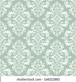 Wallpaper in the style of Baroque. A seamless vector background.