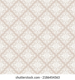 Wallpaper in the style of Baroque. A seamless vector background.