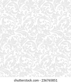 Wallpaper in the style of Baroque. A seamless vector background. Floral pattern.
