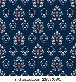 Wallpaper in the style of Baroque. Seamless vector background. pink floral ornament. Graphic pattern for fabric, wallpaper, packaging. Ornate Damask flower ornament	