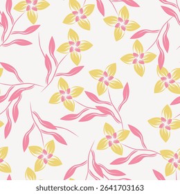 Wallpaper in the style of Baroque. Seamless vector background. Set of colored floral ornament. Graphic pattern for fabric, wallpaper, packaging