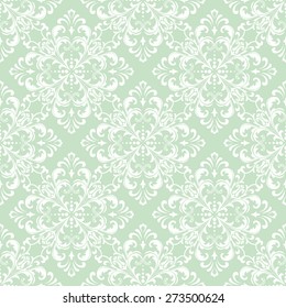 Wallpaper in the style of Baroque. A seamless vector background. Damask floral pattern.
