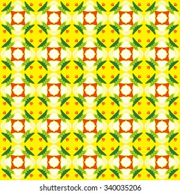 Wallpaper in the style of Baroque. A seamless vector background.