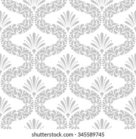 Wallpaper in the style of Baroque. A seamless vector background. Floral ornament