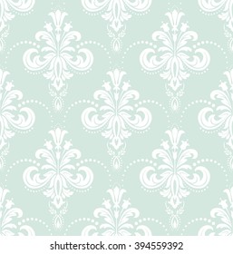 Wallpaper in the style of Baroque. Seamless vector background. Damask floral pattern.