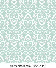 Wallpaper in the style of Baroque. A seamless vector background. Floral pattern.