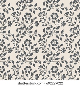 Wallpaper in the style of Baroque. A seamless vector background. Damask floral pattern. Floral ornament. Stylish graphic pattern.