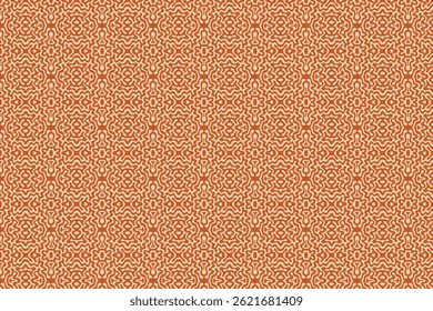 Wallpaper in the style of Baroque. Vector background. Orange floral ornament. Graphic pattern for fabric, wallpaper, and packaging. Ornate Damask flower ornament.