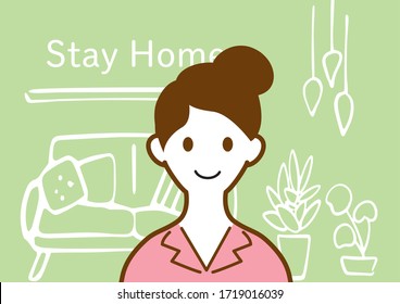 A wallpaper with a stylish interior image 