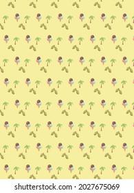 Wallpaper Summer Pattern Backgroung Art