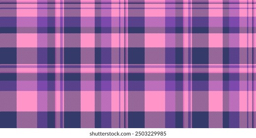Wallpaper tartan pattern fabric, wedding vector texture textile. Dog tooth plaid background check seamless in pink and blue colors palette.