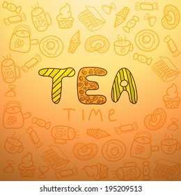 Wallpaper with teatime