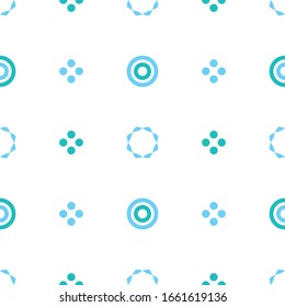 Wallpaper textile fabric texture circle with flower, background polka dot, pattern sweet baby cute banner, gift paper