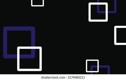 wallpaper, vector banner, poster, abstract background black color combination of white and blue squares with a modern look