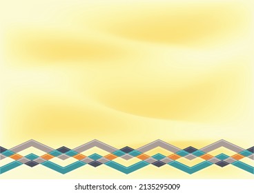 Tapete, Vektorgeometrie. verschiedene Farben. Silhouetten der Natur für Hintergrund, Einladung, Karte oder Banner 1