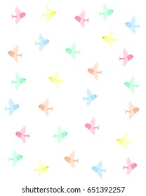 Wallpaper. Vector illustration. Birds.