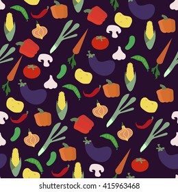 Wallpaper with vegetables