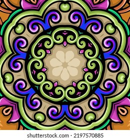 wallpaper vintage detailed and beautiful mandala ornament background premium vector