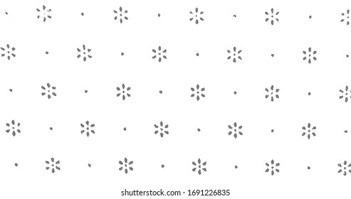 wallpaper vintage pattern. White flowers background texture. Stock vector illustration.