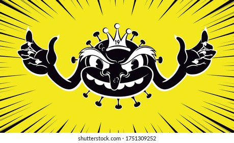 WALLPAPER VIRUS CORONAVIRUS COVID 19 CARTOON 