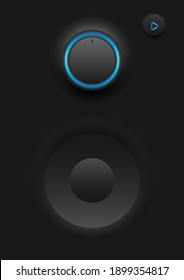 wallpaper volume speakers isolated for music realistic vector illustration