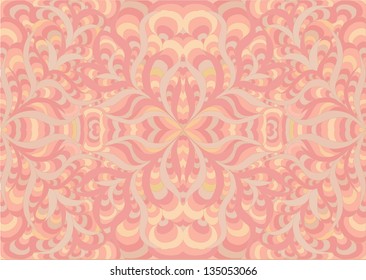 Wall-paper for walls, style of a retro flowers. A vector template of the brochure, a cover for the literature. eps10
