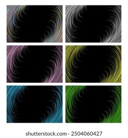 Tapete gewellte Linien abstraktes Hintergrunddesign