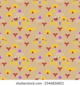 wallpaper, wrapping, fabric, clothing , Abstract Ethnic-art, Seamless pattern in tribal, folk embroidery, and Mexican style, Aztec art ornament print, Design for carpet , cover