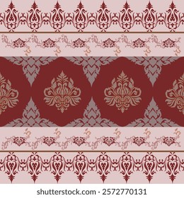 wallpaper, wrapping, fabric, clothing , Abstract, Seamless pattern in tribal, folk embroidery, and Mexican style, Aztec geometric art ornament print, Design for carpet , cover