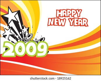 wallpaper, year 2009 background for party people, design