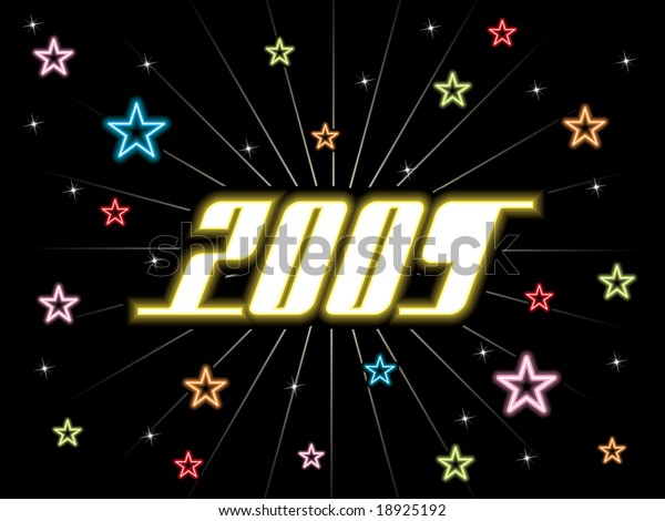 Wallpaper Year 09 Background Party People Stock Vector Royalty Free