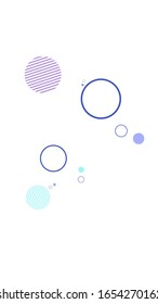 Fondo de pantalla para tu pantalla de smartphone. Fondo claro. Cartel vertical para redes y medios sociales. Ilustración vectorial. Papel tapiz de teléfono, gran diseño para cualquier propósito. Patrón lindo. Diseño mínimo