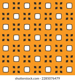 Tapeten, Hintergründe, nahtlose Banner mit roten Motiven in Schwarz-Weiß-Orange