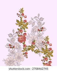 Fondos de pantalla marco tarjetas de felicitación de Tarjeta de regalo y creación con adornos de flores mogoles pero motivos geométricos tiras multicolor y fondo. Textil Digital India Daman de lujo Frontera patrón de obras de arte