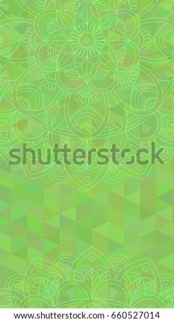 Wallpapers Mobile Phone Abstract Green Background Stock Vector